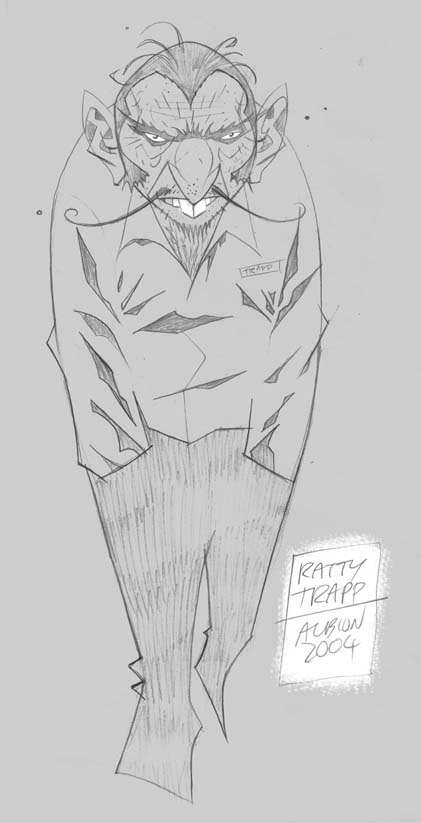 Shane Oakley character designs for Albion, via his blog: Dr. 'Ratty' Rat, who “was another joy to draw” (from the pages of Cor!!)
