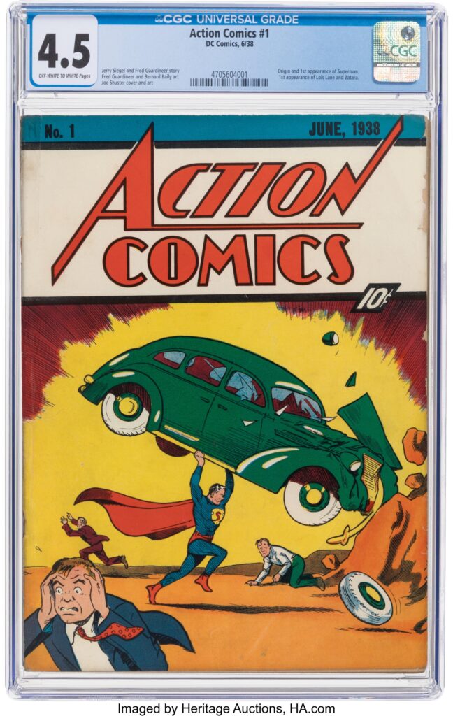 Action Comics #1 (DC, 1938) CGC VG+ 4.5 Off-white to white pages