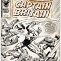 Larry Lieber and Frank Giacoia Captain Britain #1 First Appearance Cover Original Art (Marvel UK, 1976)
