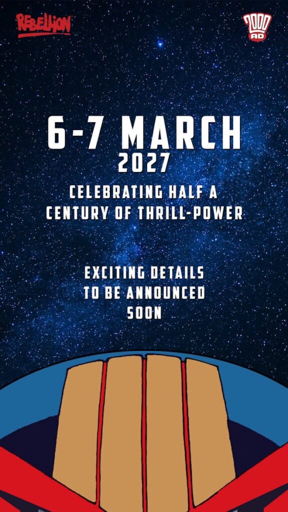 2000AD At 50: 6th – 7th March 2027 - First Tease