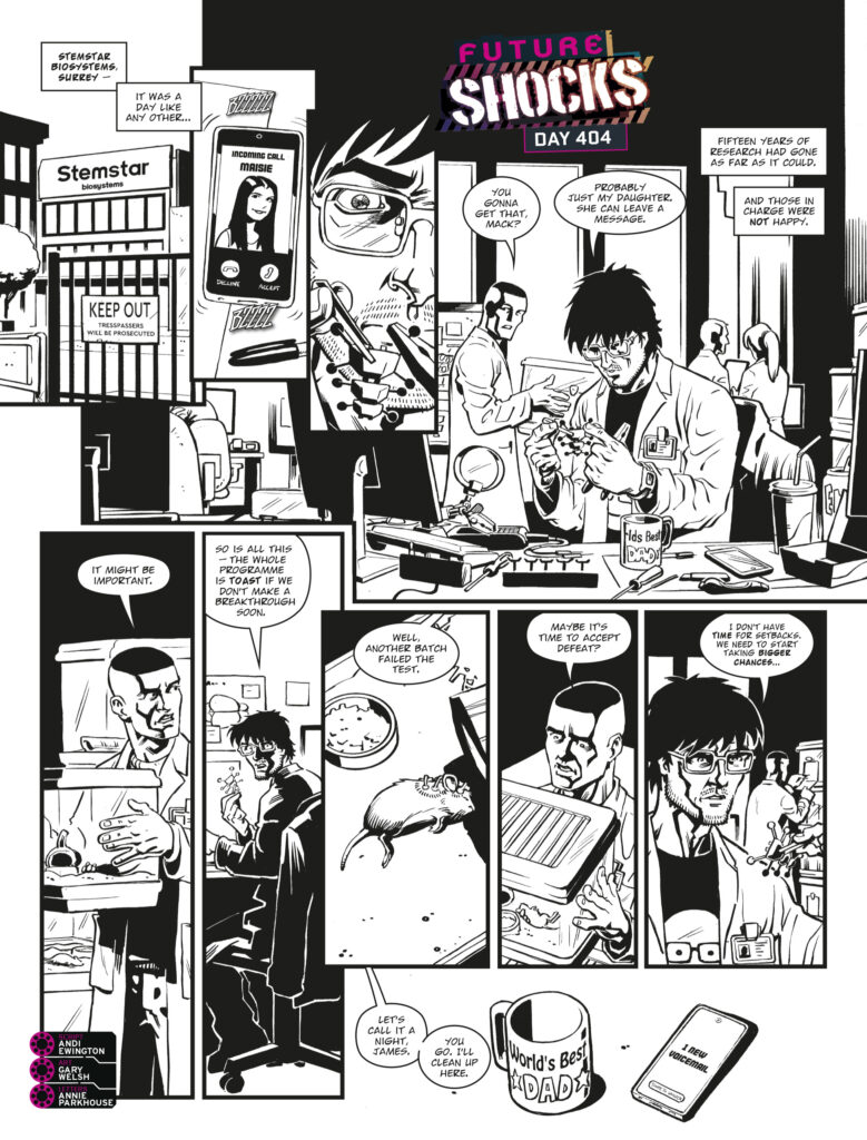 2000AD Sci-Fi Special 2026 - Future Shocks Writer: Andi Ewington | Artist: Gary Welsh | Letterer: Annie Parkhouse