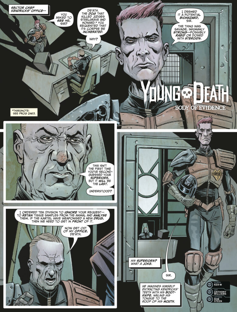 2000AD Sci-Fi Special 2026 - Young Death Writer: Kek-W | Artist: Anthony Williams | Letterer: Rob Steen