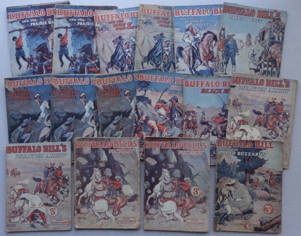 Newnes Redskin Library #140-149 x 16 Buffalo Bill