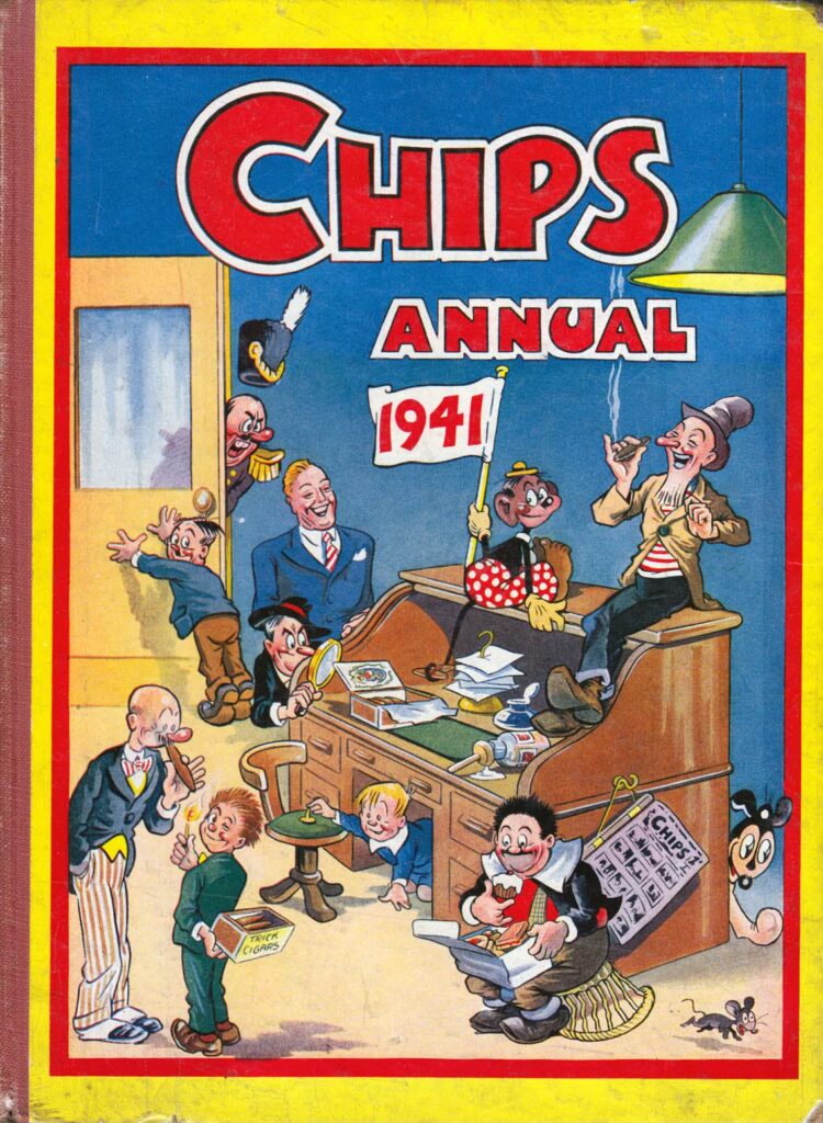 Chips Annual 1941 was the last in the series to be published. Cover with thanks to Lew Stringer