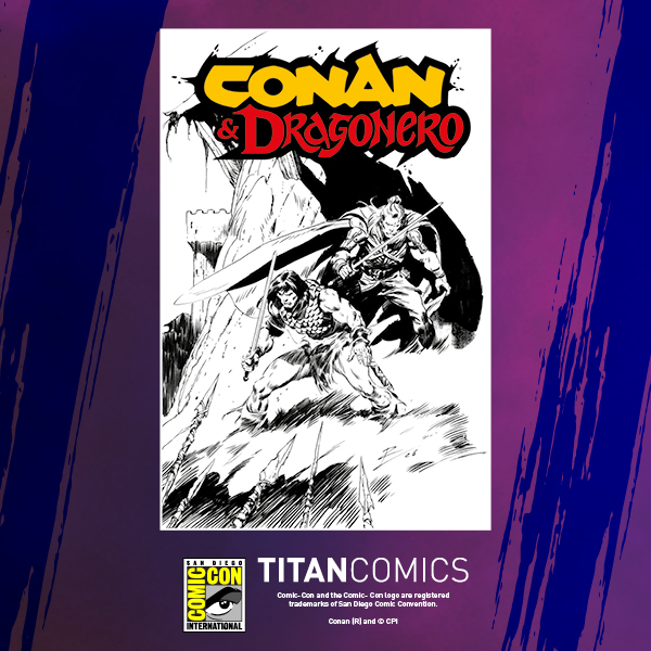 Conan & Dragonero #1 SDCC Exclusive Roberto de la Torre Inks Cardstock
