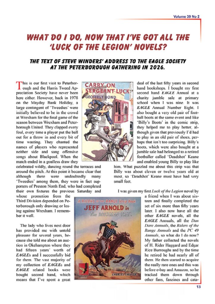 Eagle Times Volume 39 No. 2 – Summer 2026 - Sample Page