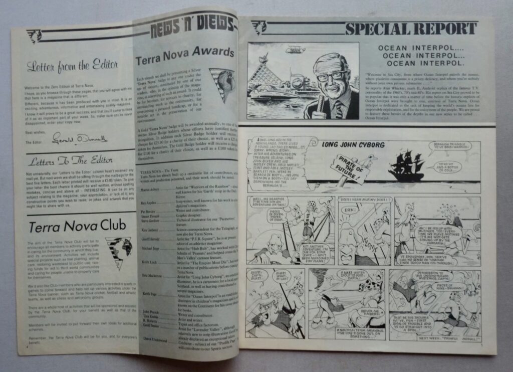 Terra Nova Issue Zero Sample Issue (Eco Publishing, 1983) - Feature Pages