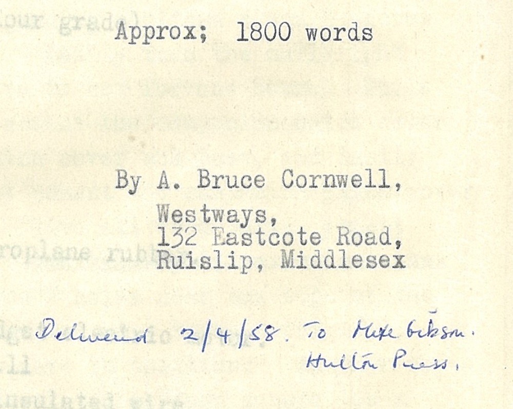 How to Build a Harbour Launch - Script by Bruce Cornwell for Eagle Book of Hobbies 1958 - Credits