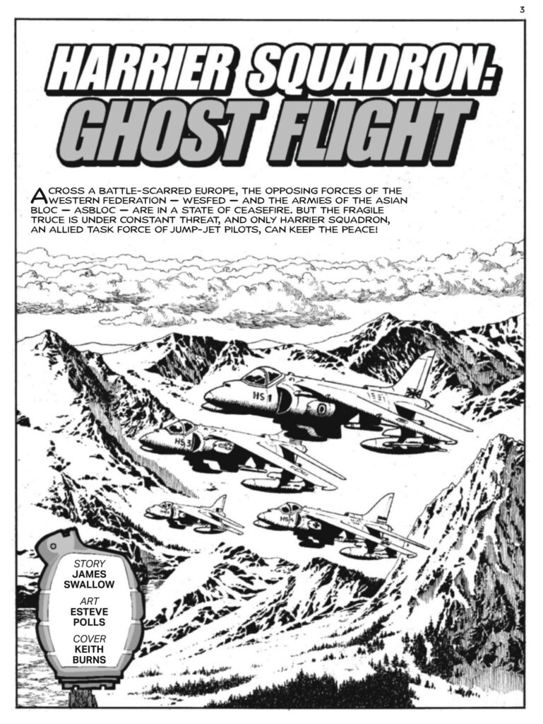 Commando 5975 (Home of Heroes): Harrier Squadron: Ghost Flight Story: James Swallow | Internal Art: Esteve Polls | Cover Art: Keith Burns