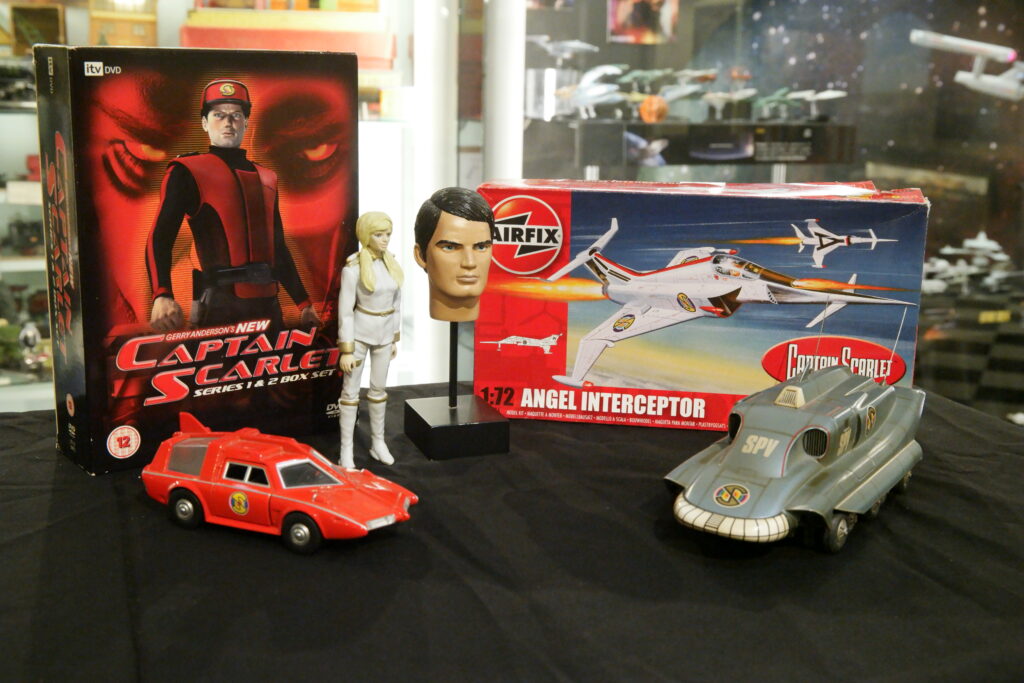 Captain Scarlet and New Captain Scarlet Merchandise. Image: Brighton Toy & Model Museum