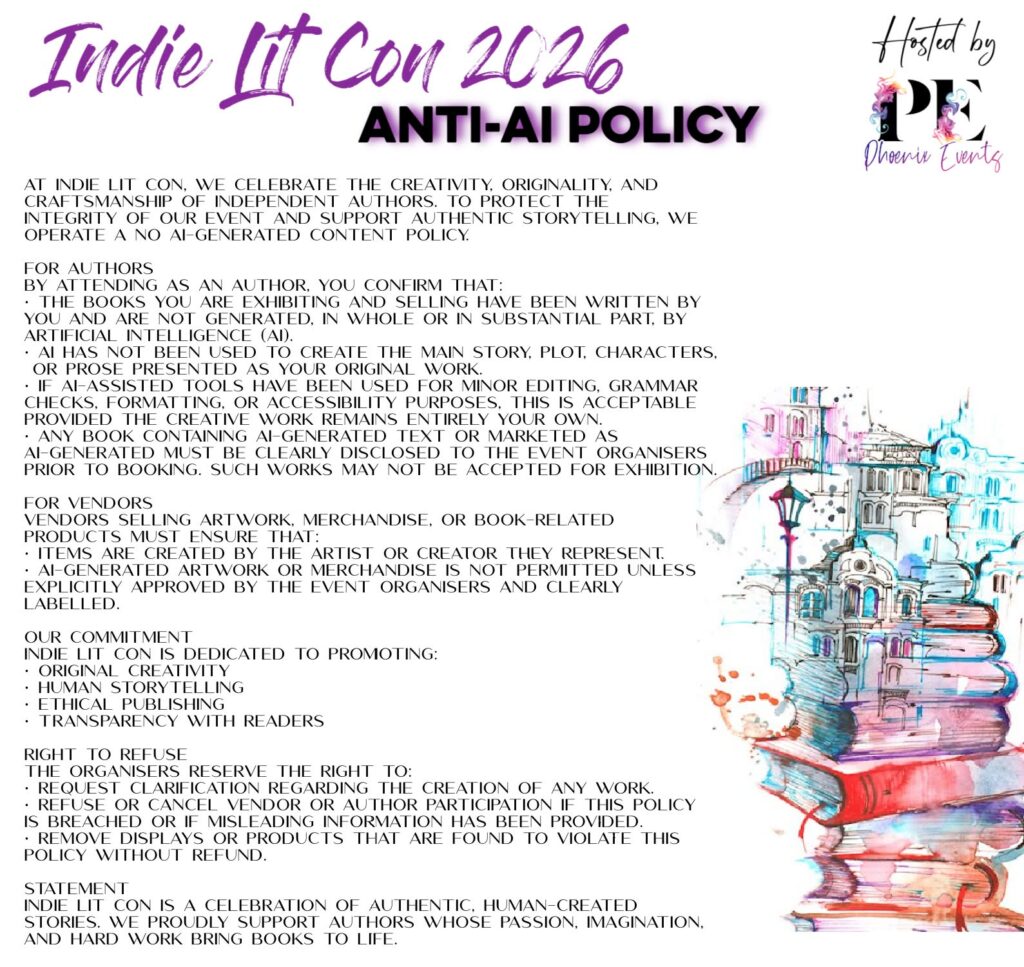 Indie Lit Con - Manchester 2026 - AI Policy