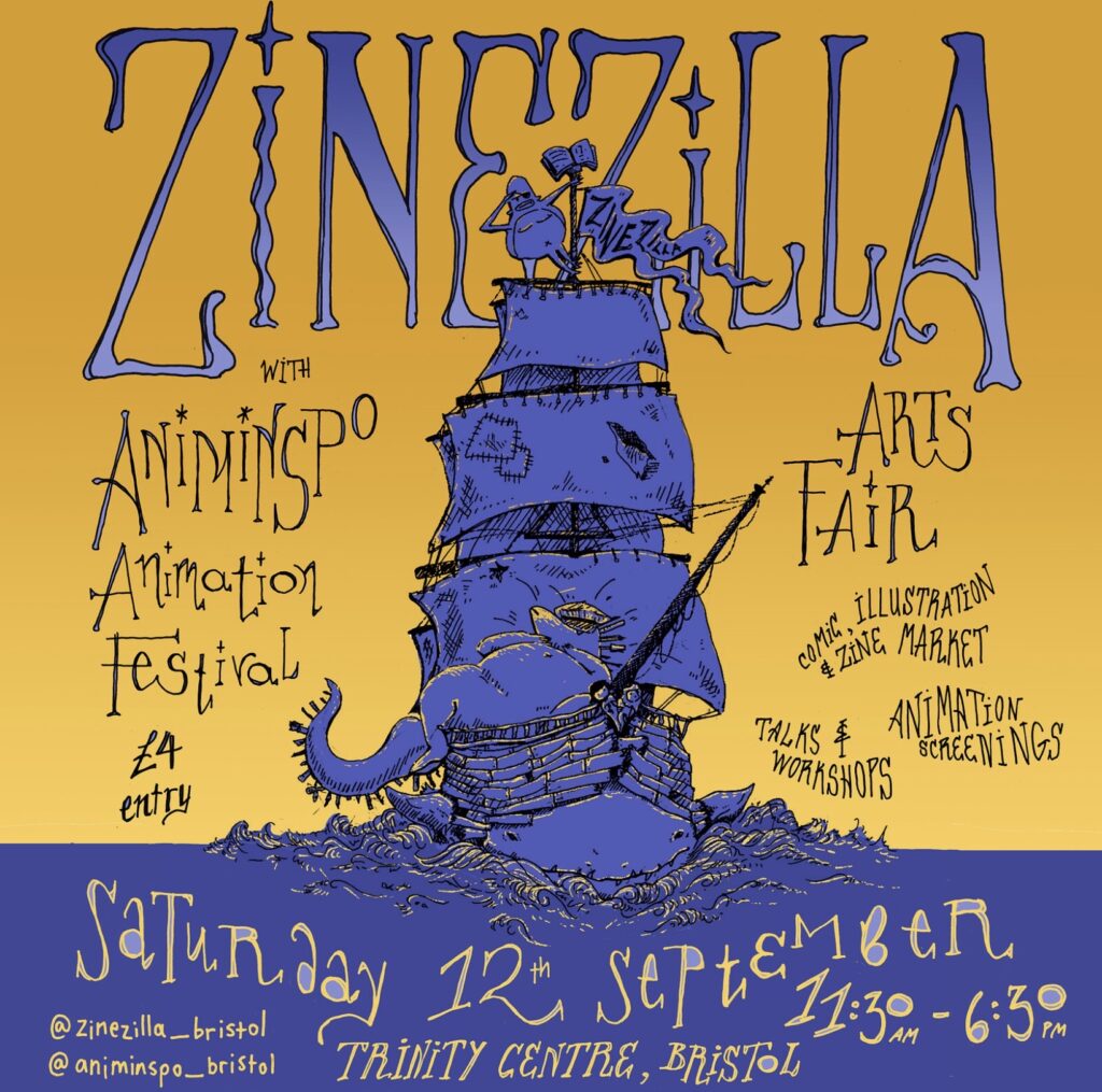 Zinezilla
11.30am – 6.30pm, Saturday 12th September 2026
Trinity Centre, Trinity Rd, St Jude’s, Bristol BS2 0NW