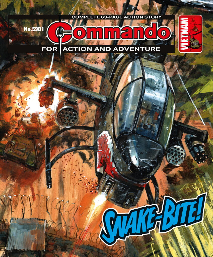 Commando 5981 (For Action and Adventure): Snake-Bite! Story: James Swallow | Internal Art: Paolo Ongaro | Cover Art: Keith Burns