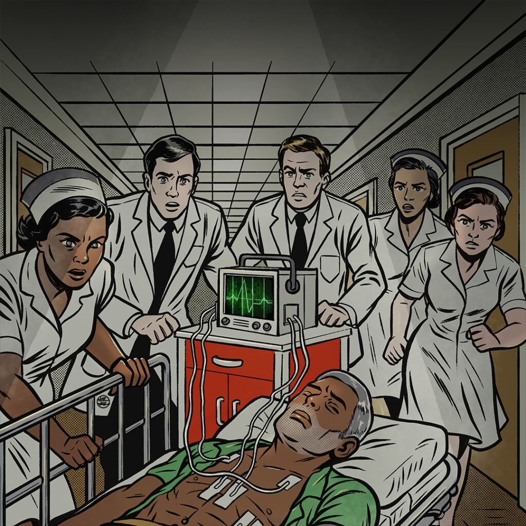 Crash Cart by Ebony Toussaint (writer, creator), Robert Aultman (penciller, inker), Alexandria Batchelor (colourist), Jeremy Darby (letterer), Josh Jones (cover penciller, inker) from Hellcat Comics