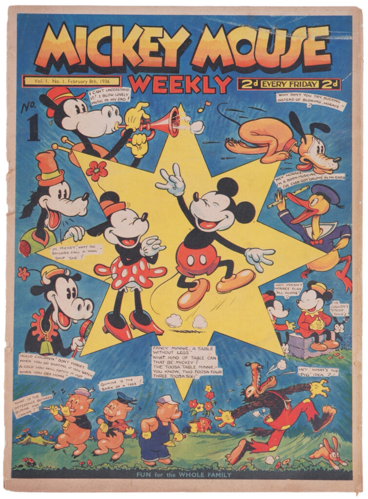 Mickey Mouse Weekly No. 1 Mickey Mouse Weekly Volume 1 No. 1 (February 8th, 1936)