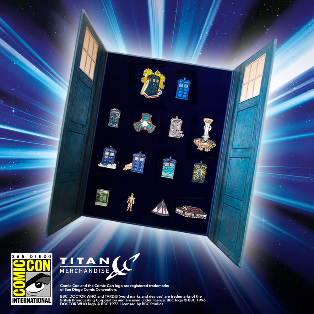 Doctor Who: Fourteen-Piece Tardis Enamel PIN Collection Volume Three
