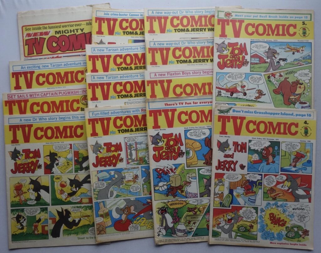 TV Comic Nos. 1040 – 1295 (1971-1976) - featuring "Doctor Who" in most issues