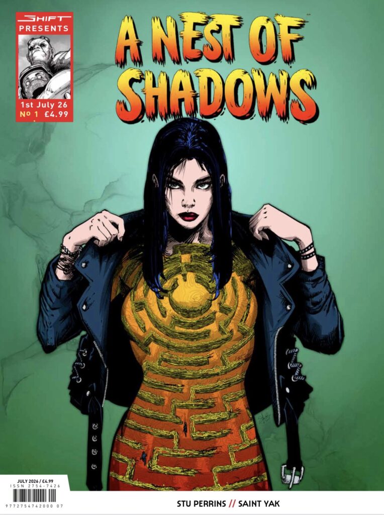 SHIFT Presents… A Nest of Shadows by Stu Perrins, Saint Yak and Ron Gravelle - Cover