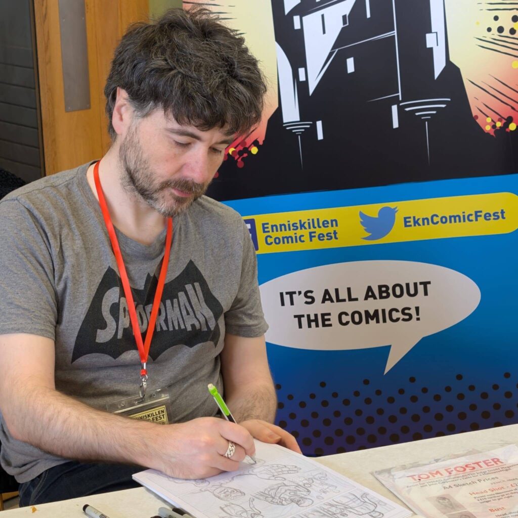 Tom Foster at Enniskillen Comic Fest 2026. Photo: Enniskillen Comic Fest