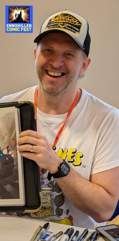 Neil Roberts at Enniskillen Comic Fest 2026. Photo: Enniskillen Comic Fest