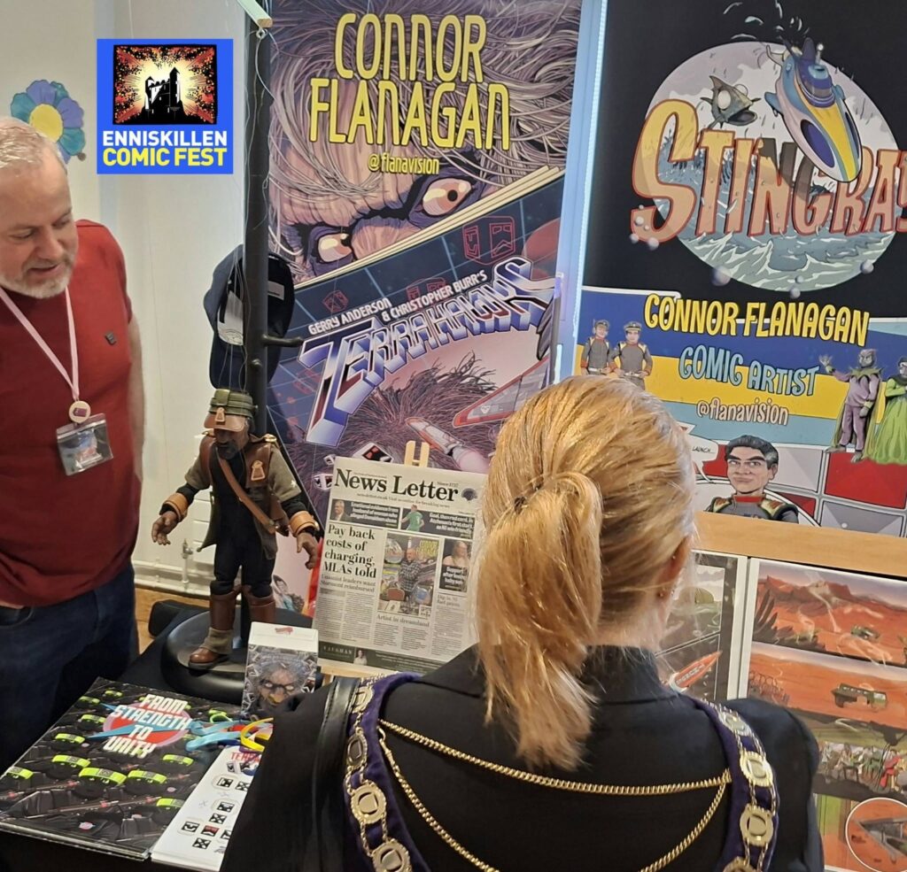 Connor Flanagan at Enniskillen Comic Fest 2026. Photo: Enniskillen Comic Fest