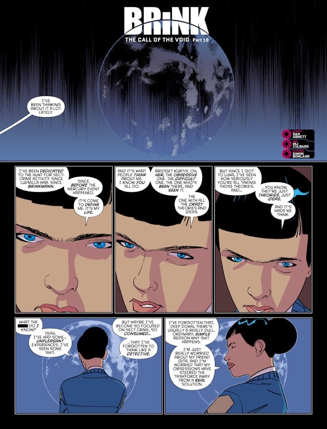 2000AD 2490 - BRINK // THE CALL OF THE VOID By Dan Abnett (Writer) INJ Culbard (Artist) Simon Bowland (Letterer)