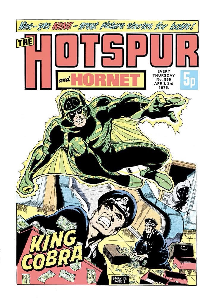 Hotspur cover featuring cover restored by Allan Harvey