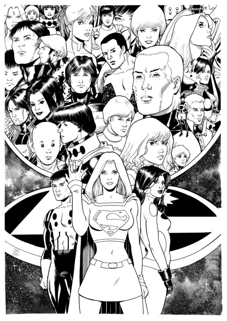 Barry Kitson’s cover for the Legion Of Super-heroes Omnibus DC Comics 2026