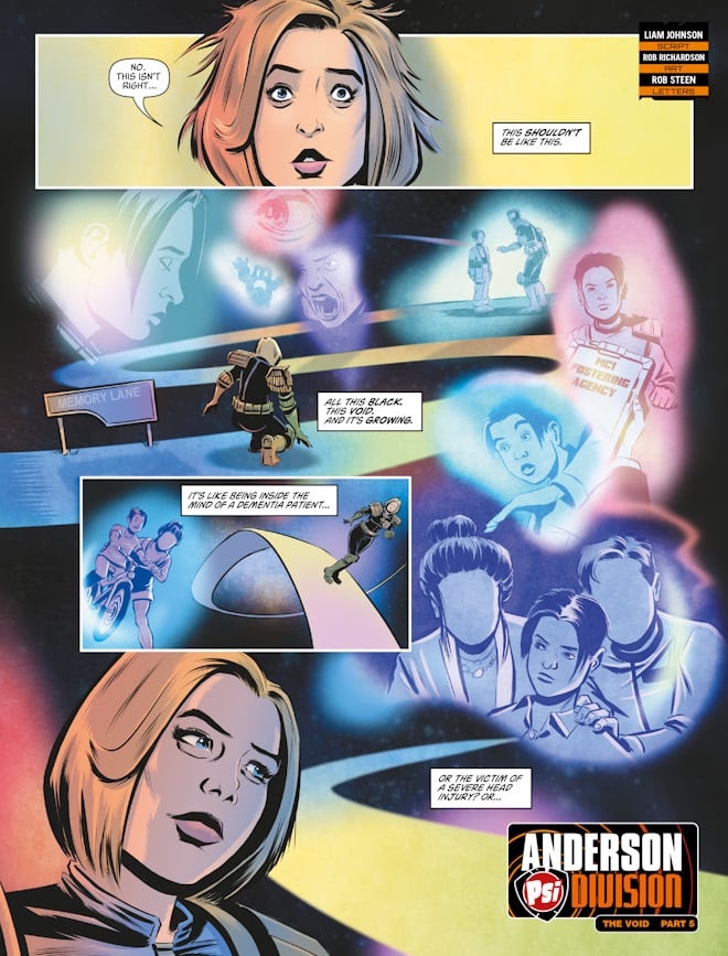 2000AD 2492 - JUDGE ANDERSON // THE VOID By Liam Johnson (Writer) Rob Richardson (Artist) Rob Steen (Letterer)