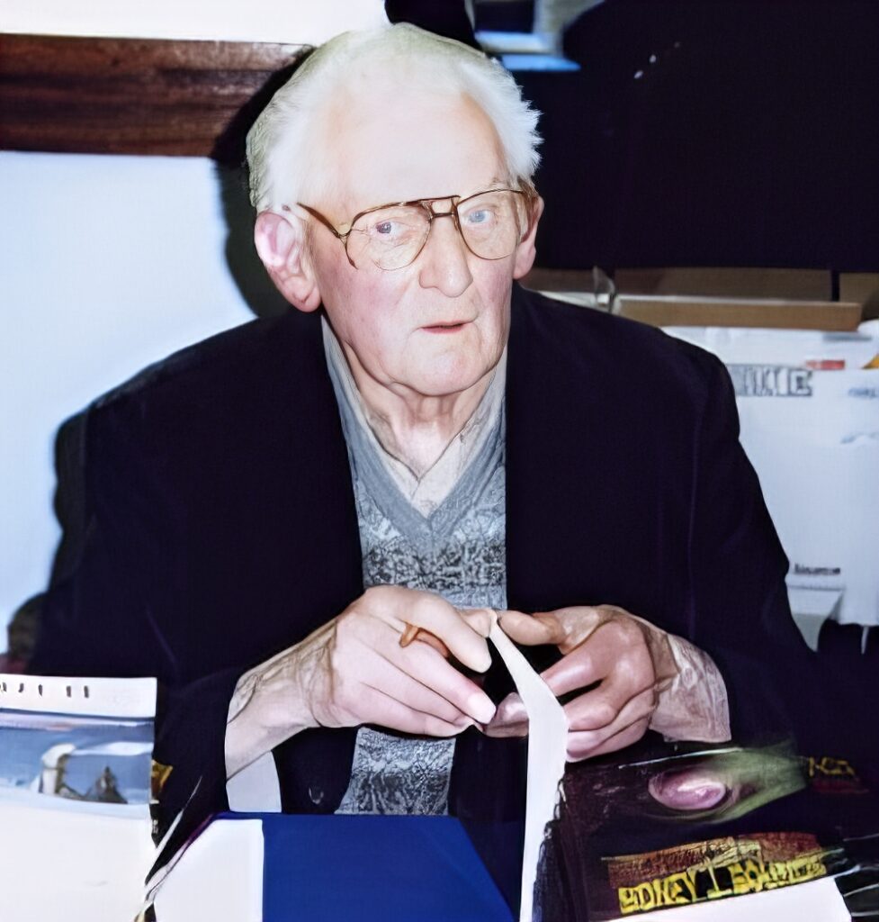 Prolific author Sydney J. Bounds. Photo via Philip Harbottle