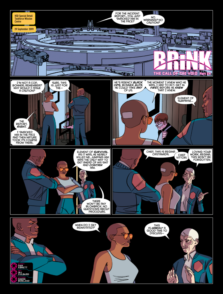 2000AD Prog 2495 - BRINK // THE CALL OF THE VOID
By Dan Abnett (Writer) INJ Culbard (Artist) Simon Bowland (Letterer)