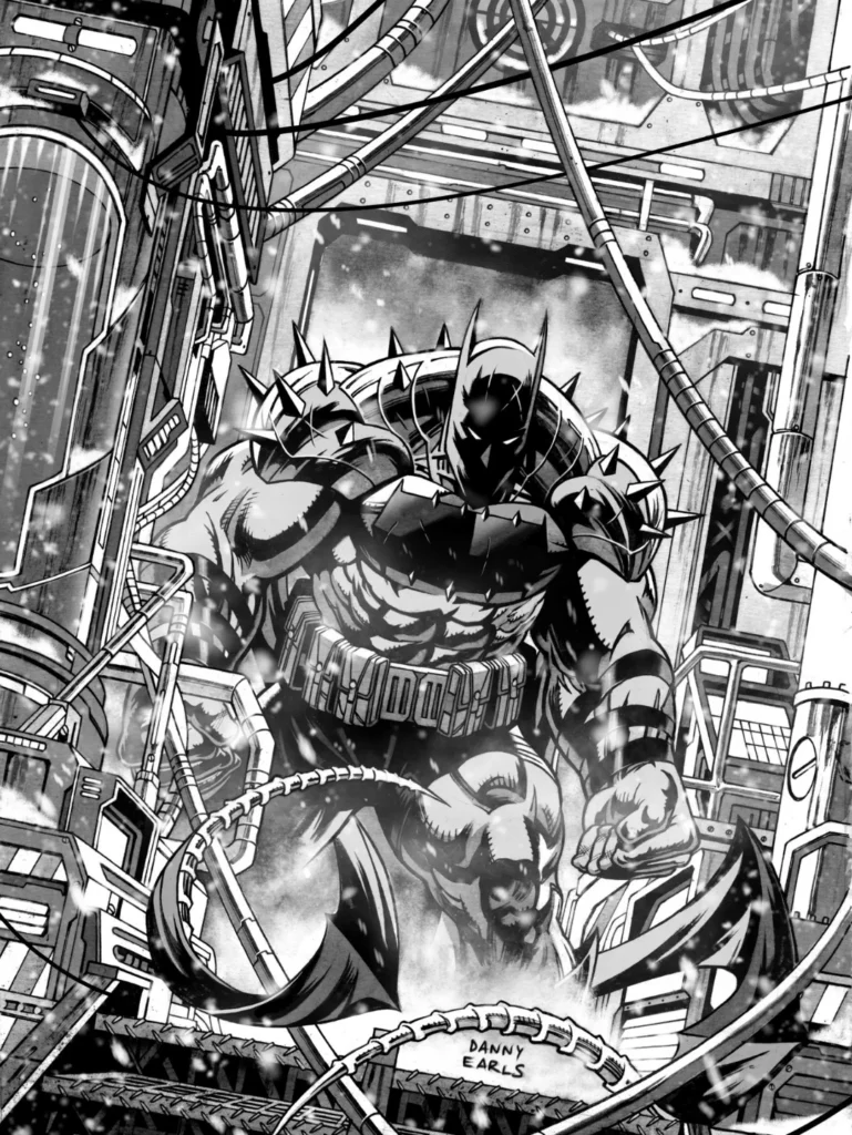 Absolute Batman #8 Variant Cover by Danny Earls - Inks