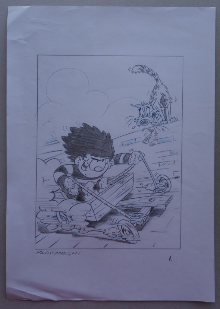 Beano Comic Artwork Dennis the Menace circa 2000s Library Fun-Size by Mark Morgan