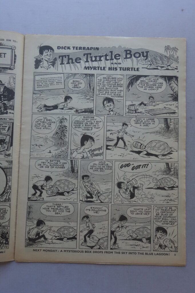 Buster No. 1 cover dated 28th May 1960 with Free Gift Balloon in rare, very good condition, bright and Supple. Published by Fleetway, this is a really hard to find free gift and Phil-Comics have only sold two in the past, in 2017 and 2025. Coincidentally both sold for £588 but both included the original free gift packet.
