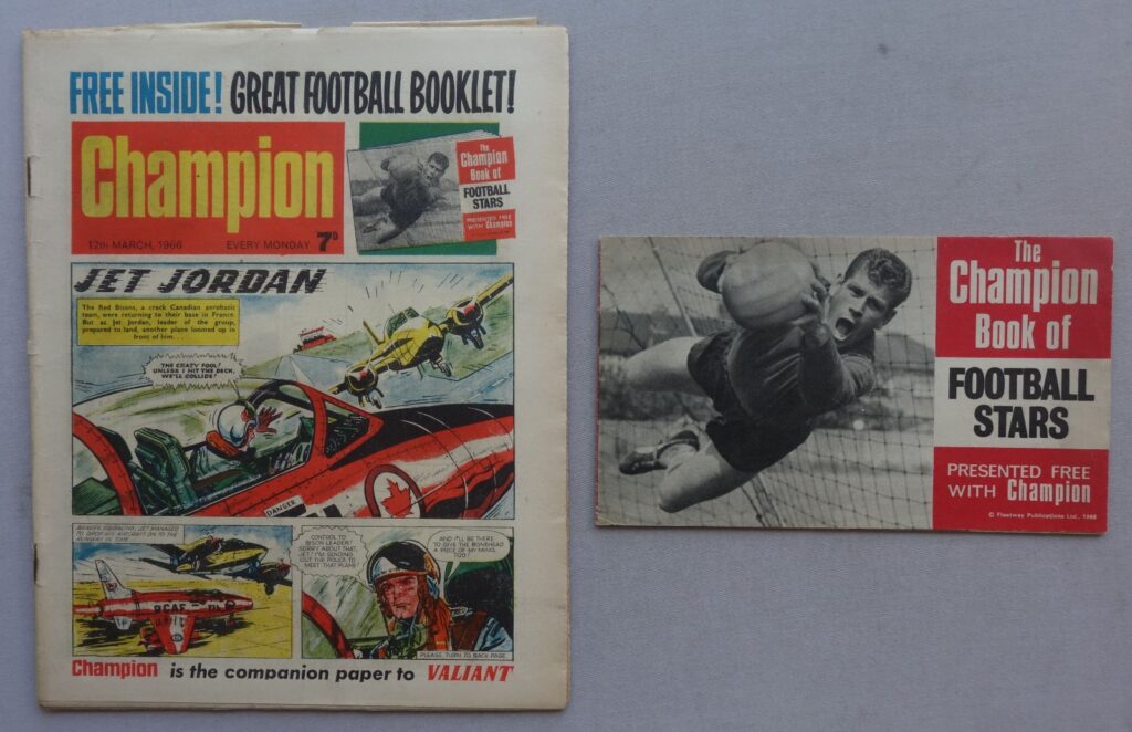 Champion comic #3 Mar 12 1966 + Free Gift Football Stars Booklet