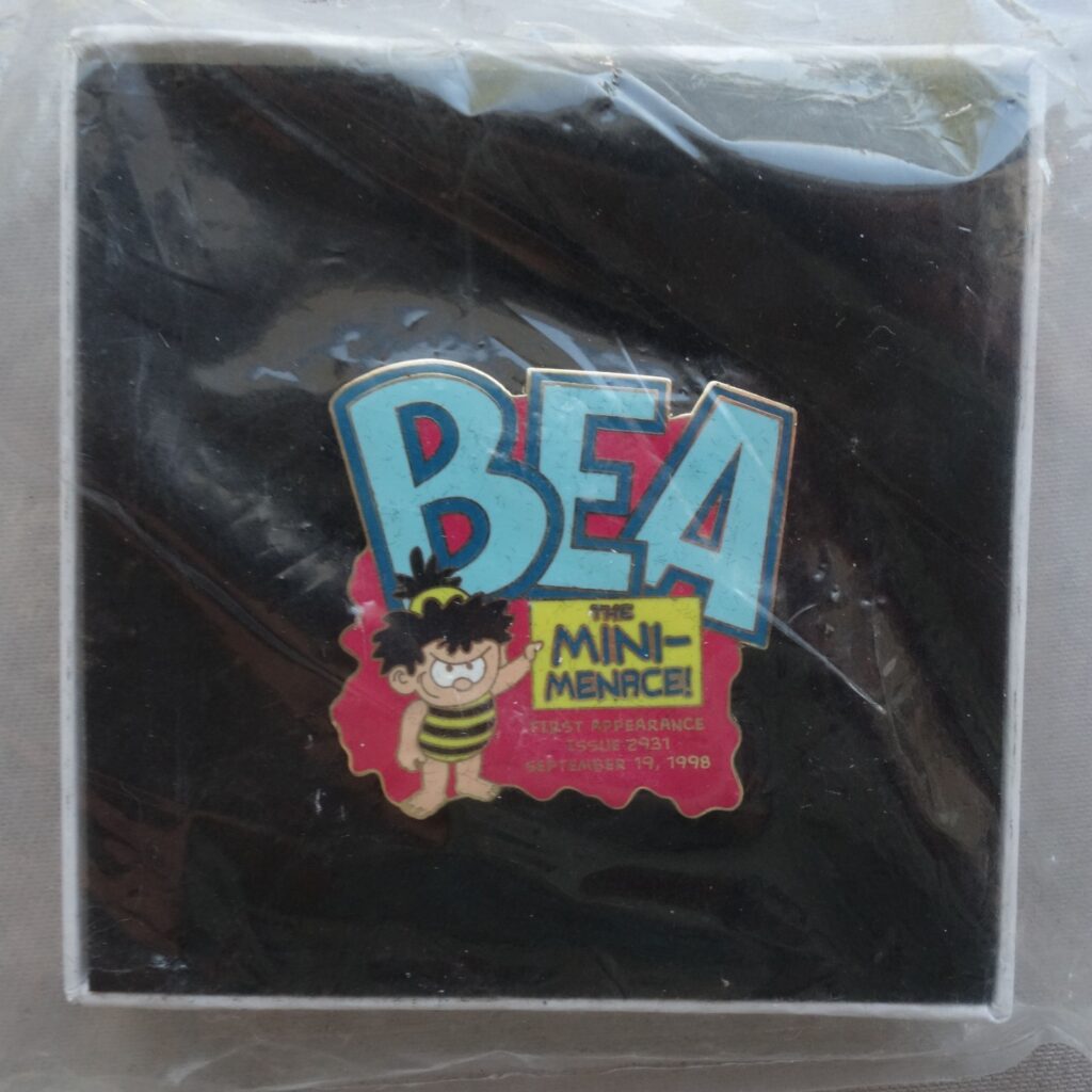 Beano comic Danbury Mint Metal Lapel Pin Badge 2012 Bea Mini-Menace DCT Archive
