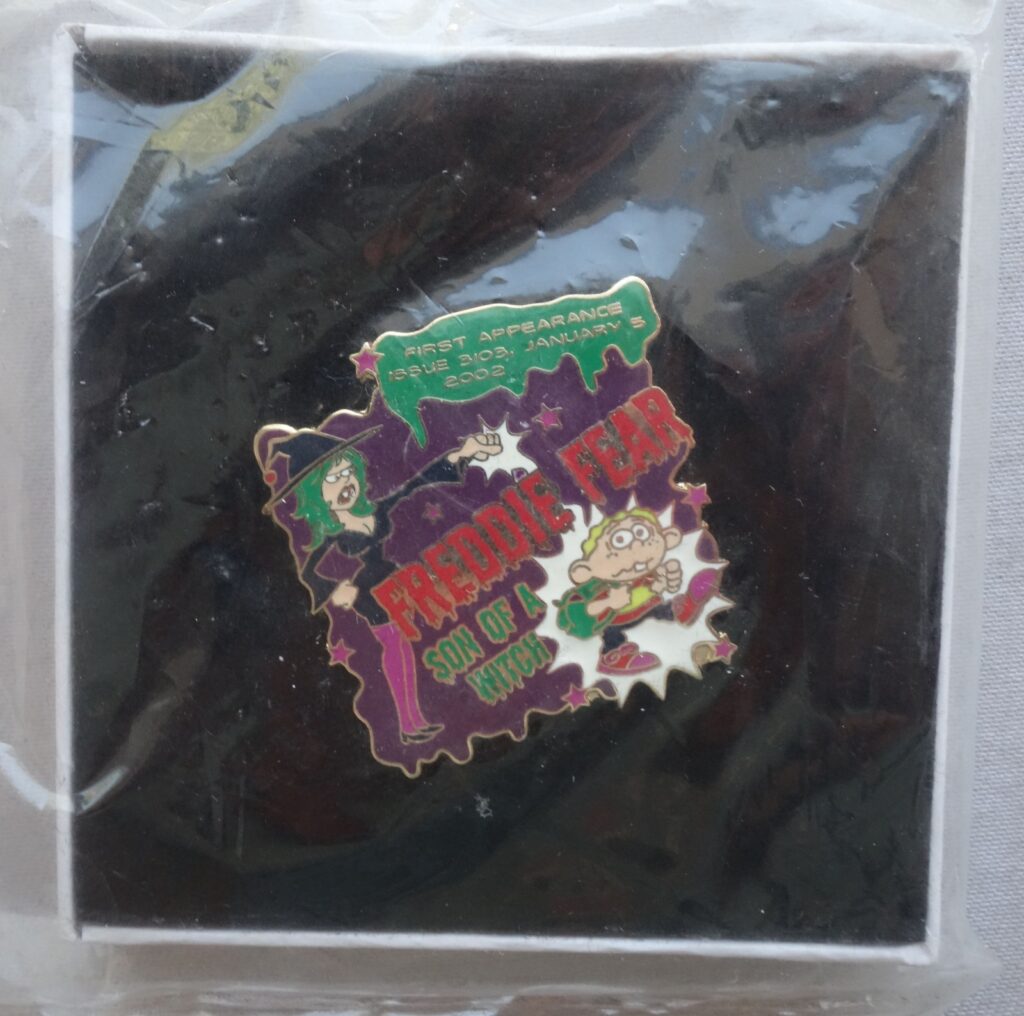 Beano comic Danbury Mint Metal Lapel Pin Badge 2012 Freddie Fear DCT Archive
