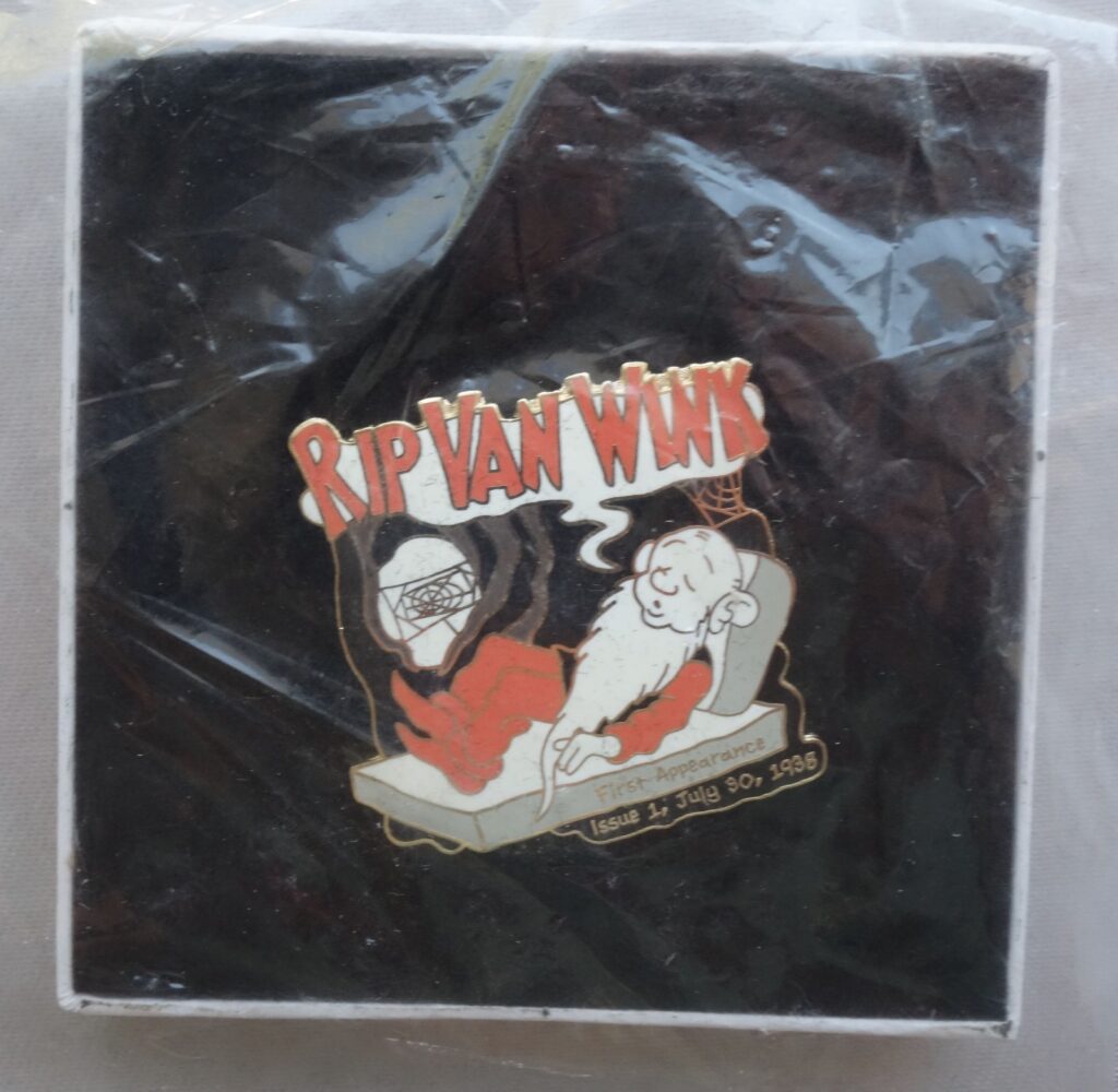 Beano comic Danbury Mint Metal Lapel Pin Badge 2012 Rip Van Wink DCT Archive
