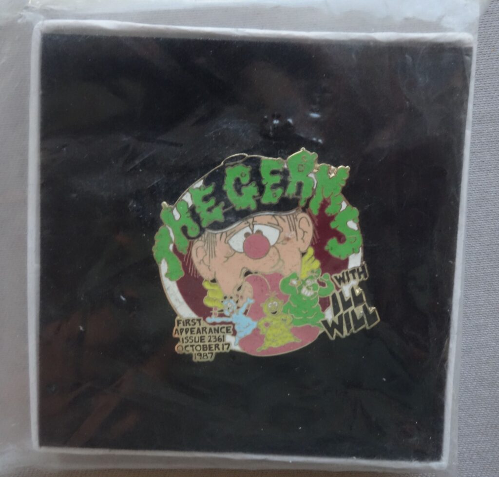 Beano comic Danbury Mint Metal Lapel Pin Badge 2012 The Germs DCT Archive
