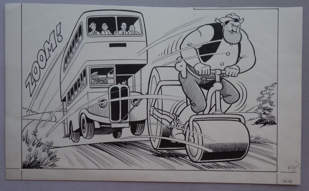 Dandy Original Desperate Dan Artwork circa 1990, possibly by Ken Harrison
