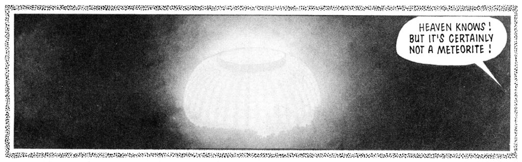Special effects in the "Doomlord" photo strip were created with items as mundane as a colander!