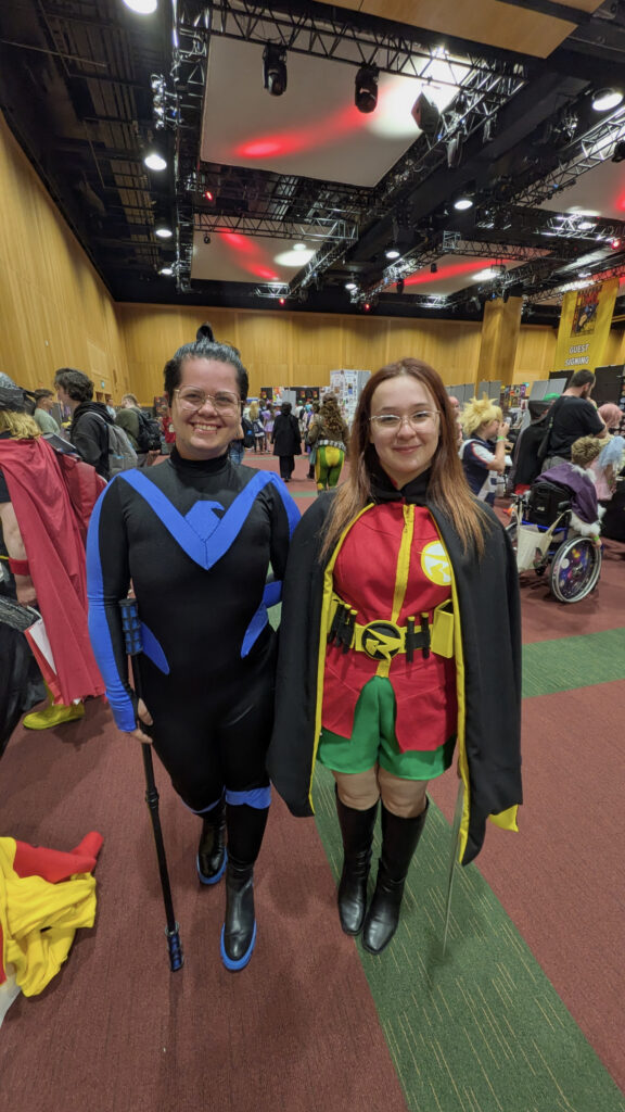 Dublin Comic Con 2026 Cosplay - Jem as Nightwing and Mary as Robin | Photo: James Bacon