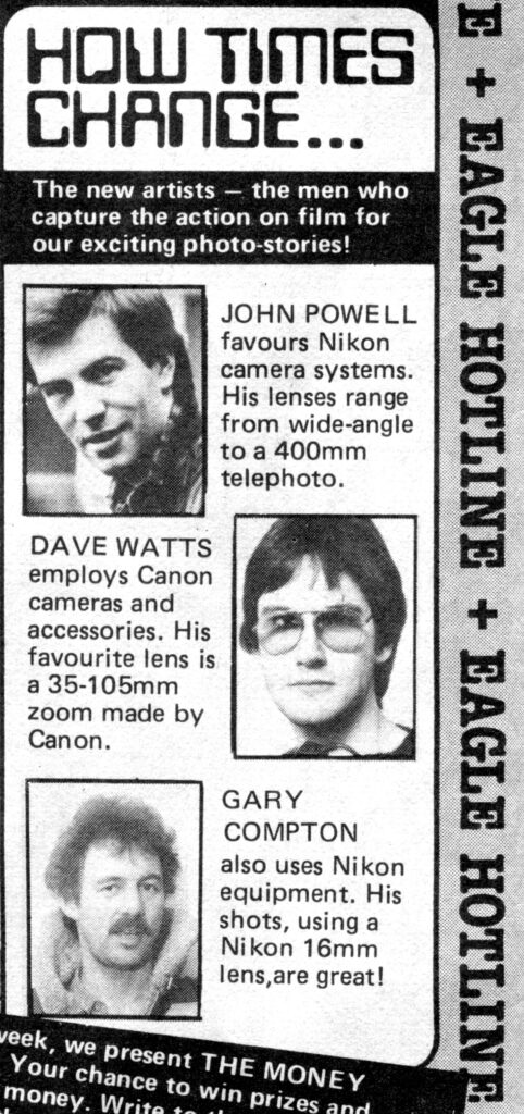 Eagle photographers in the spotlight, in an issue of the revived comic