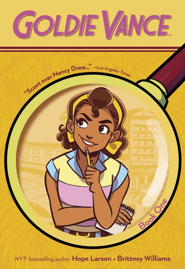Goldie Vance Book One
Author: Hope Larson & Brittney Williams
Publisher: KaBOOM! (Penguin Random House Group)
ISBN-13: 979-8892159340