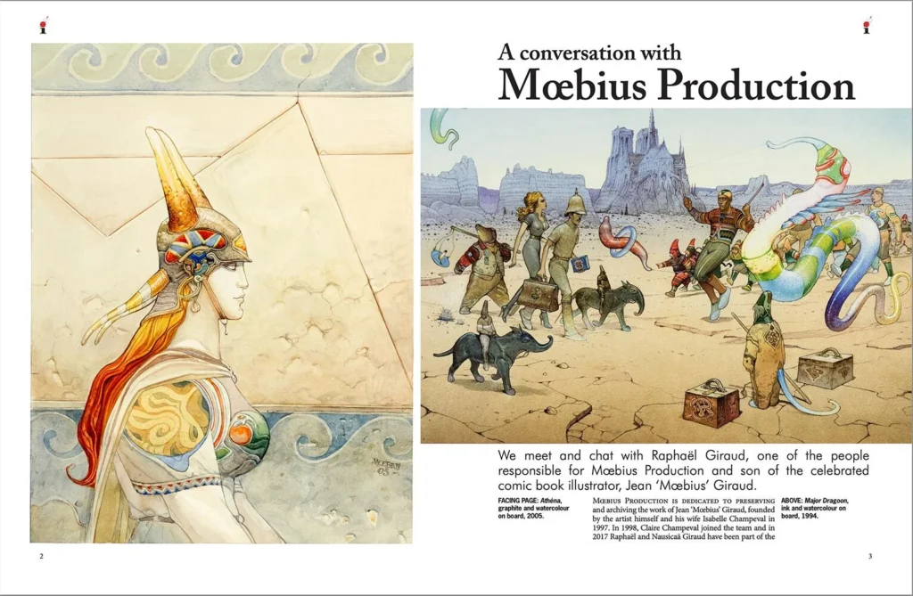 illustrators issue 51 - Sample Spread - Mœbius Production the work of the Mœbius legacy company