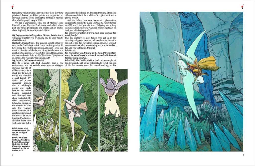 illustrators issue 51 - Sample Spread - Mœbius Production the work of the Mœbius legacy company