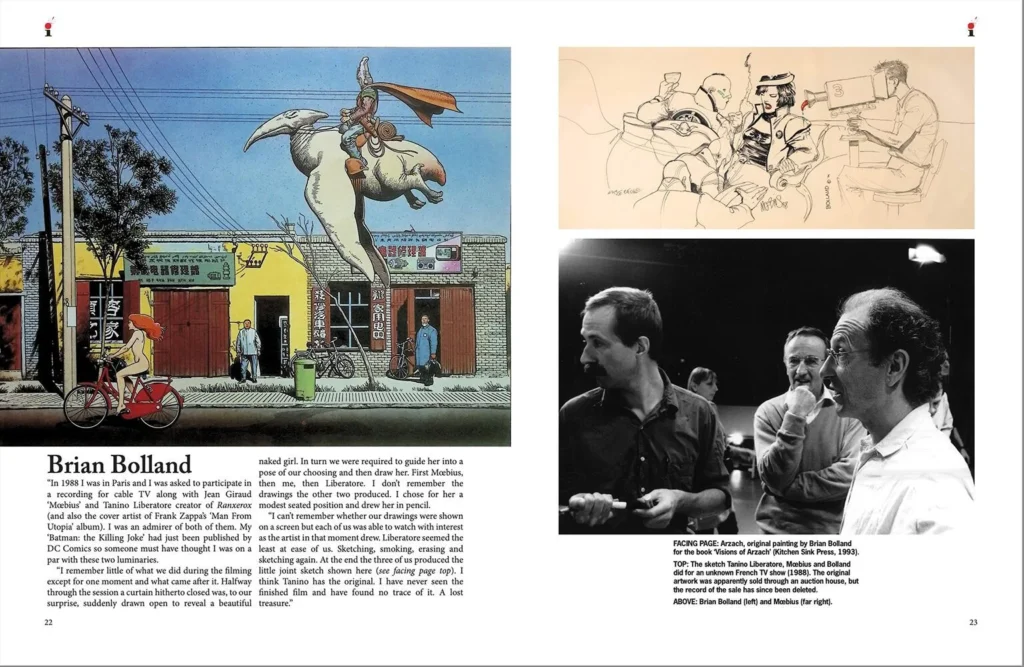 illustrators issue 51 - Sample Spread - Visions and Memories of Mœbius