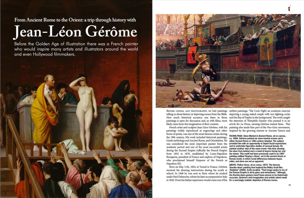 illustrators issue 51 - Sample Spread - Jean-Léon Gérôme