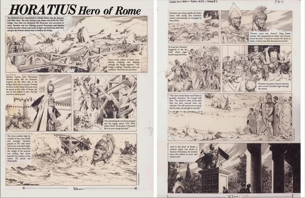 illustrators issue 51 - Sample Spread - Horatius
