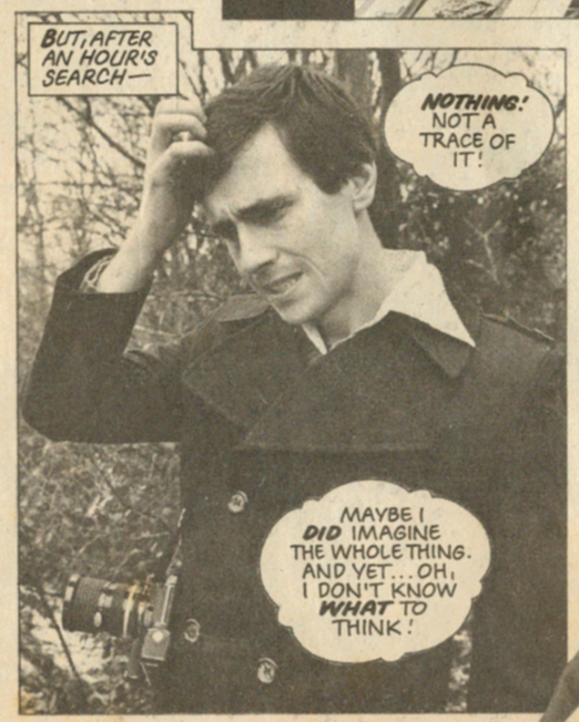 Mike Mungarvan As journalist Howard Harvey, in Eagle’s “Doomlord” strip. Photo by Gary Crompton